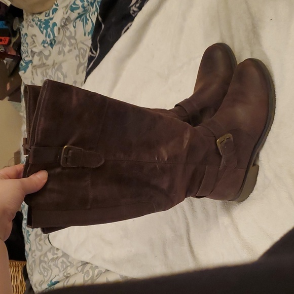 Brown buckle riding boots - Picture 4 of 4